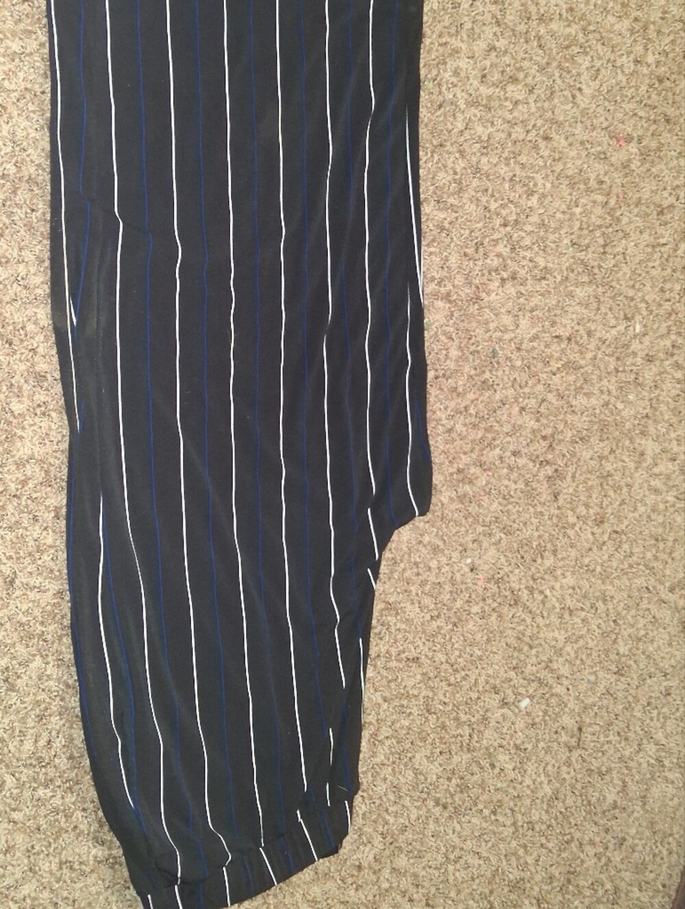 Banana Republic Navy Pencil Skirt with White & Blue Stripes